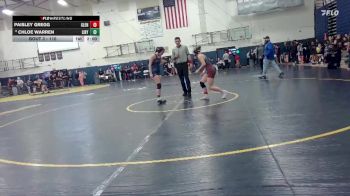 110 lbs Champ. Round 1 - Paisley Gregg, Glencoe vs Chloe Warren, Liberty