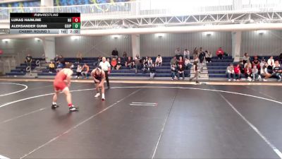 133 lbs Champ. Round 1 - Lukas Hainline, Newman vs Aleksander Gunn, Colorado State University - Pueblo
