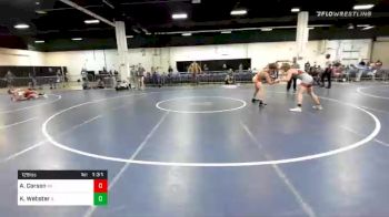 126 lbs Prelims - Ashton Corson, MI vs Kannon Webster, IL