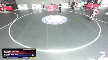 98 lbs Cons. Round 2 - Richard Baldon, California vs Kaiden Wieland, California