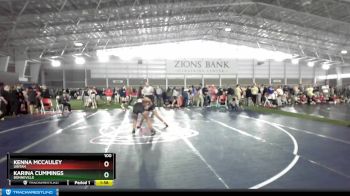 100 lbs Cons. Semi - Kenna McCauley, Uintah vs Karina Cummings, Bonneville
