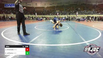 96 lbs Consolation - John Alvarado, Apex Grappling Academy vs Kellen Williams, Dodge City Wrestling Academy