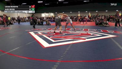 190 lbs Quarterfinal - Lucas Ricketts, KY vs Alex Reyes, NJ