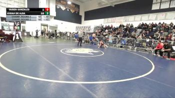 138 lbs Champ. Round 2 - Ruben Gonzales, Los Alamitos vs Josiah De Alba, Bishop Amat