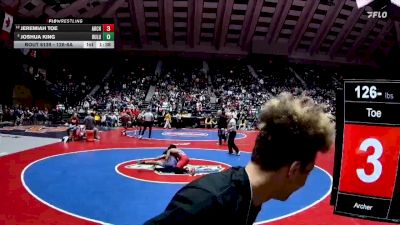126-6A Quarterfinal - Joshua King, Duluth vs Jeremiah Toe, Archer