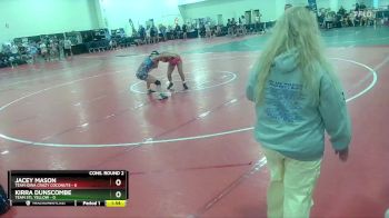 105 lbs Semis & Wb (16 Team) - Kirra Dunscombe, Team STL Yellow vs Jacey Mason, Team Iowa Crazy Coconuts