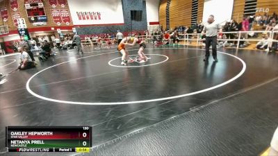 130 lbs Cons. Round 5 - Oakley Hepworth, Star Valley vs Netanya Prell, Newcastle