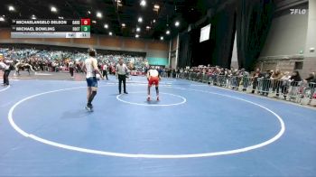 132 lbs Cons. Round 5 - Michaelangelo DeLeon, Oakdale vs Michael Bowling, Foothill