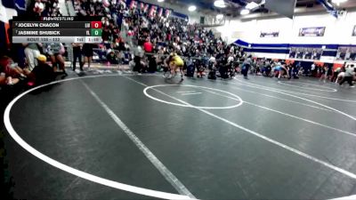 122 lbs Quarterfinal - Jasmine Shubick, Yorba Linda vs Jocelyn Chacon, Livewire