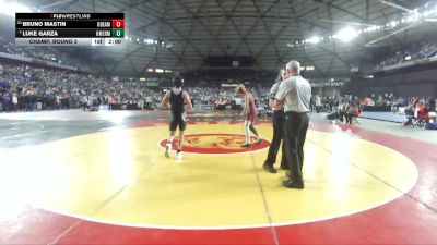 Boys 3A 120 lbs Champ. Round 2 - Bruno Mastin, O`Dea vs Luke Garza, Kent Meridian