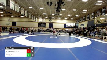 133 lbs Semifinal - Gianni Manginelli, Springfield vs Joziah Fry, Johnson & Wales