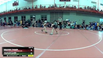 75 lbs Champ. Round 2 - Brayden Tanner, Maurer Coughlin Wrestling Club vs Macklin Clark, Whiteland Wrestling Club
