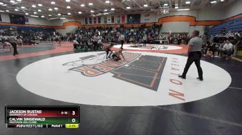 133 lbs Cons. Round 5 - Calvin Singewald, Wisconsin-Eau Claire vs Jackson Rustad, University Of Chicago