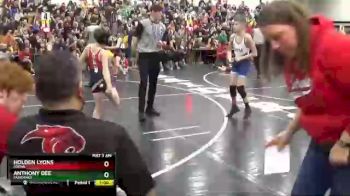 80 lbs Cons. Semi - Anthony Dee, Fairbanks vs Holden Lyons, Adena