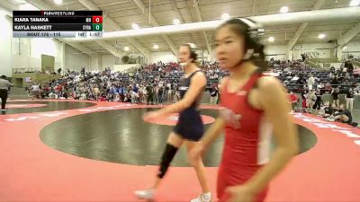 115 lbs Cons. Round 1 - Kiara Tanaka, Mountain Ridge vs Kayla Haskett, Syracuse