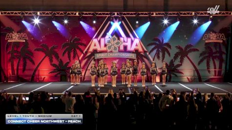 Connect Cheer Northwest - Peach [2026 L1 Youth - Medium Day 1] 2026 Aloha Portland Showdown