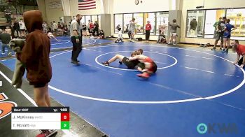 132-140 lbs Semifinal - Jordan McKinney, Wagoner Takedown Club vs Trayden Mcnatt, HURRICANE WRESTLING ACADEMY