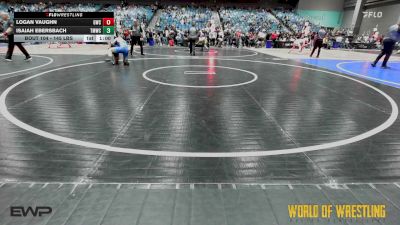 145 lbs Quarterfinal - Logan Vaughn, Grizzly Wrestling Club vs Isaiah Ebersbach, TMWC