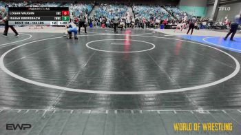 145 lbs Quarterfinal - Logan Vaughn, Grizzly Wrestling Club vs Isaiah Ebersbach, TMWC