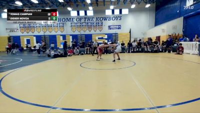 157 lbs 1st Place Match - Didier Novoa, Eagle Empire vs Tomas Campian, Gladiator WC