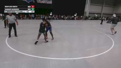 117 lbs Cons. Rd Of 16 - Damari Sanders, Sherman Challenger's vs Braylen Smith, Sherman Challenger's