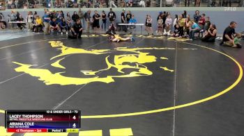 73 lbs Quarterfinal - Lacey Thompson, Bethel Freestyle Wrestling Club vs Ariana Cole, Mat-Su Matmen