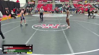 125 lbs Cons. Round 3 - Kaden Rios, Quincy vs Aden Sanders, Central Oklahoma