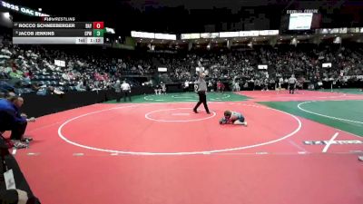 75 lbs Champ. Round 1 - Rocco Schneeberger, BAY2 vs Jacob Jenkins, CPWA