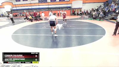 197 lbs Cons. Round 2 - Sawyer Dereszynski, Messiah College vs Connor Chloupek, Concordia College (Moorhead)