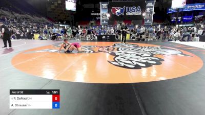 136 lbs Rnd Of 32 - Paisley DeNault, MI vs Alora Strauser, OH