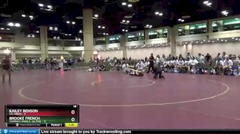 114 lbs Placement (16 Team) - Brooke French, Charlie`s Angels- GA Pink vs Kailey Benson, STL Green