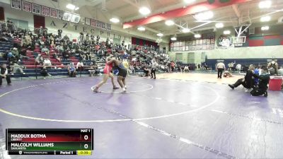 215 lbs Cons. Round 6 - Maddux Botma, Liberty vs Malcolm Williams, Sahuarita