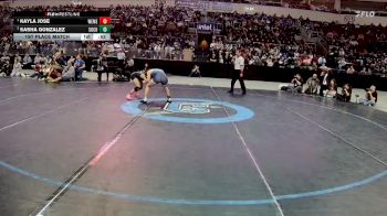 Girls 120 lbs 1st Place Match - Kayla Jose, West Mesa vs Sasha Gonzalez, Socorro