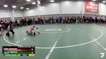 45 lbs Cons. Round 3 - Lucas Freeman, Nova WC vs Cody Kohlman, Williamsburg Wrestling Club