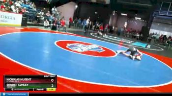 1 lbs Quarterfinal - Nicholas Nugent, St. Anne-Pacelli vs Broder Conley, Wesleyan