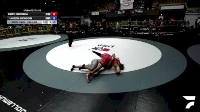 285 lbs Semis - Eddy Herrera, Run To Danger Wrestling vs Akeem Newsom, Knightmare Wrestling