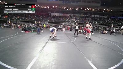 132 lbs Round Of 16 - Joel Acosta, Vineland vs Charles Weber, Middletown South