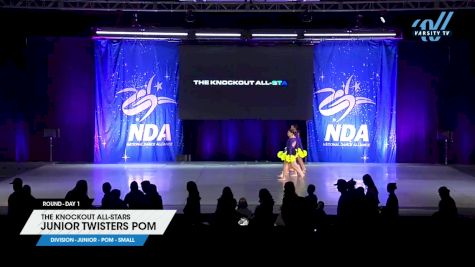 The Knockout All-Stars - Junior Twisters Pom [2025 Junior - Pom - Small Day 1] 2025 NDA All-Star National Championship