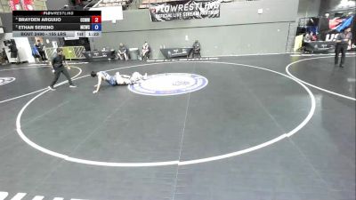 155 lbs Cons. Round 4 - Brayden Arguijo, Central Coast Most Wanted Wrestling Club vs Ethan Sereno, Manteca Cobras Wrestling Club
