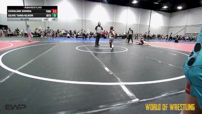 45 lbs Rr Rnd 5 - Nayelli Romero, POWA K-6 vs Brynna Johnson, Untouchables Girls Teal