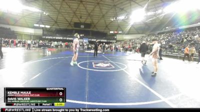 175 lbs Quarterfinal - Kemble Maule, Askeo International Mat Club vs Davis Walker, Gig Harbor Grizzlies Wrestling Club