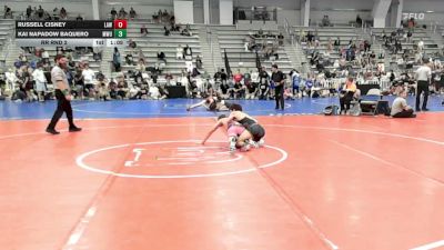 120 lbs Rr Rnd 2 - Russell Cisney, LAW Red - HSB vs Kai Napadow Baquero, MetroWest United Lightning - HSB