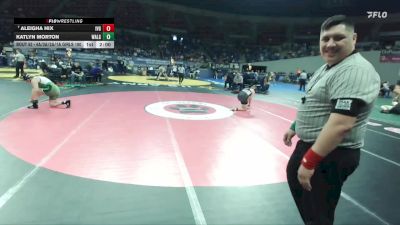 4A/3A/2A/1A Girls 190 Champ. Round 1 - Aleigha Hix, Illinois Valley Girls vs Katlyn Morton, Waldport Girls