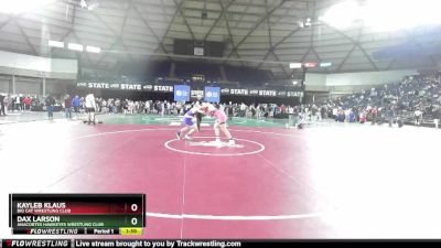 190 lbs Round 3 - Kayleb Klaus, Big Cat Wrestling Club vs Dax Larson, Anacortes Hawkeyes Wrestling Club