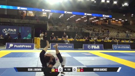Bryan Sanchez vs Sean J. Browne 2025 Pan Jiu Jitsu IBJJF Championship