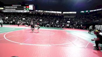 140 lbs Cons. Round 4 - Gavyn Spears, FWCA vs Logan Stephens, HCW3