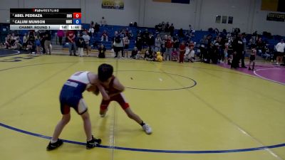 62 lbs Champ. Round 1 - Calum Munson, McCall Wrestling Club vs Abel Pedraza, Suples Wrestling Club