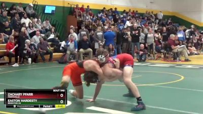 132 lbs Cons. Round 3 - Zachary Pfarr, MARYSVILLE vs Easton Hardesty, Brighton HS