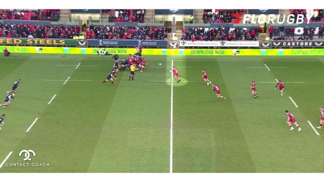 The Contact Coach Analyzes A Scarlets Try During The URC