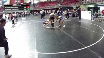 95 lbs Cons. Round 5 - Ethan Kaimikaua, Junior Titans Wrestling Club vs Dominic Lucchino, Lincoln Squires Wrestling Club